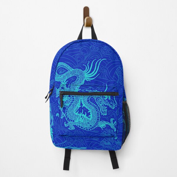 Item preview, Chinese Turquoise Dragon Pattern / Blue Background designed and sold by EddieBalevo.
