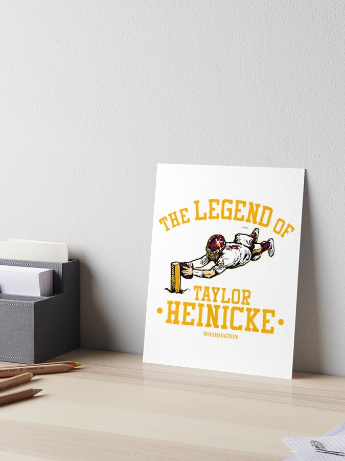 Taylor Heinicke Football Paper Poster Commanders - Taylor Heinicke -  Sticker