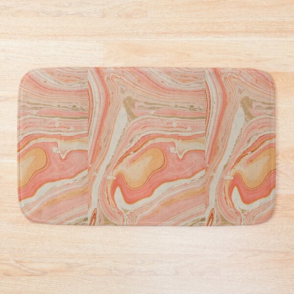 Item preview, Peach Orange Elegant Liquid Marble  designed and sold by newburyboutique.