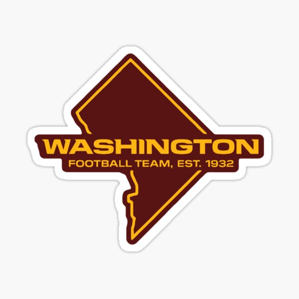 Washington Commanders, Washington Football Team  Sticker for Sale by  MilaJoys