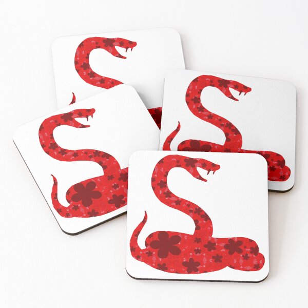 Item preview, Floral Snake - Red designed and sold by Majo Art ✦ Digital Artist .