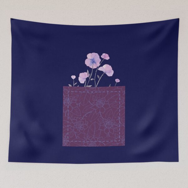 Item preview, Floral Pattern in Veri Peri & Berry designed and sold by Sershni.