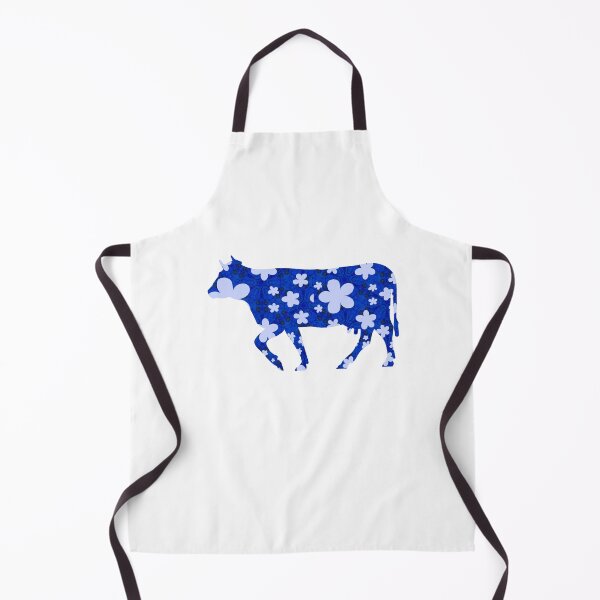 Item preview, Floral Cow - Blue designed and sold by Majo Art ✦ Digital Artist .