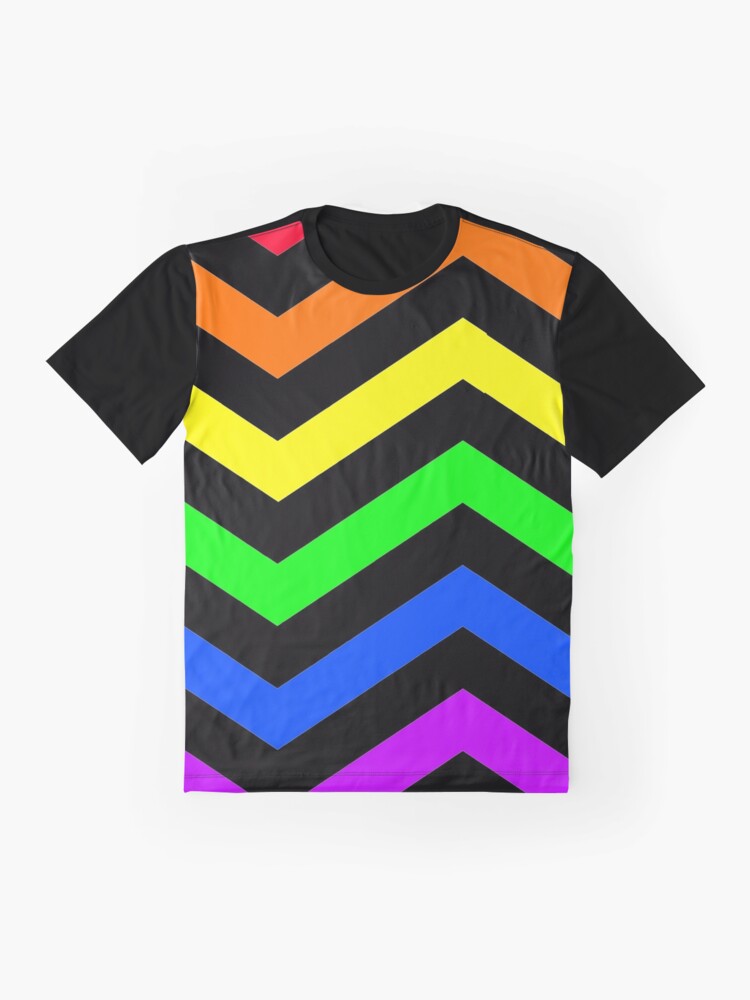 "Zigzag colorful rainbow pattern 2" Tshirt for Sale by