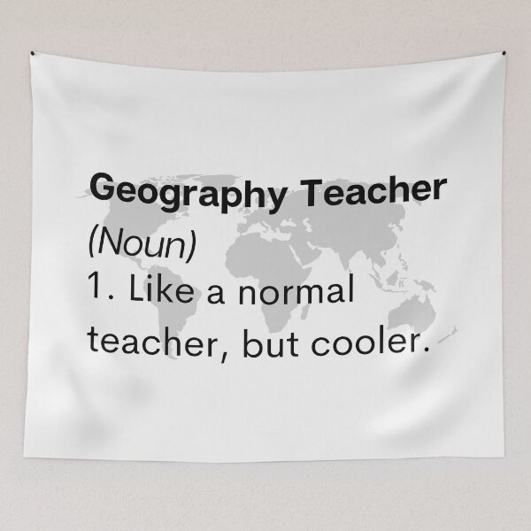 Item preview, Geography Teacher Dictionary designed and sold by DonneeCreations.