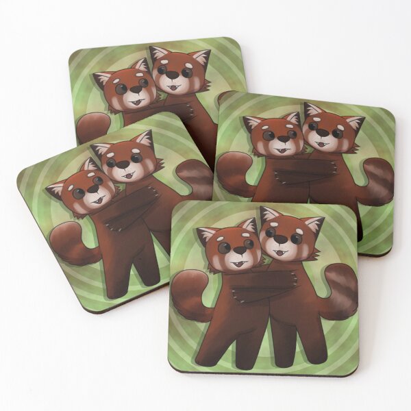 Item preview, Red Panda Hug designed and sold by ClassyCorvidae.
