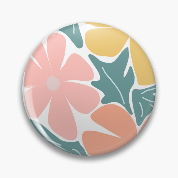 Item preview, Pastel colours Floral print, abstract flower design (colour palette, color palete) designed and sold by Sanaura.