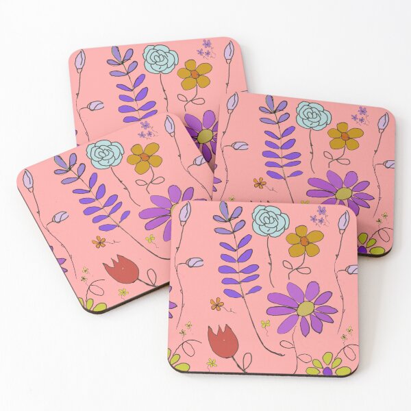 Item preview, Rose tulip daisy lavender pattern designed and sold by Jacinta hunt.