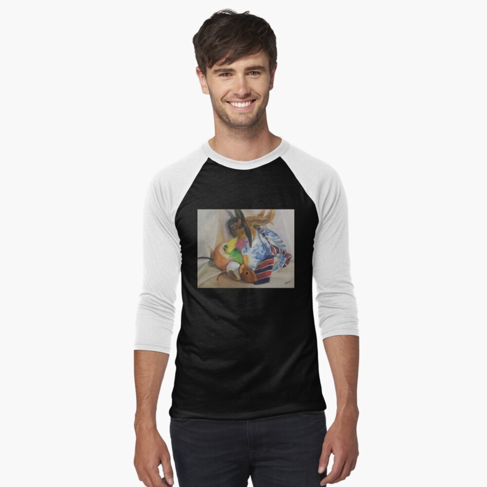 Item preview, Baseball ¾ Sleeve T-Shirt designed and sold by AvrilThomasart.