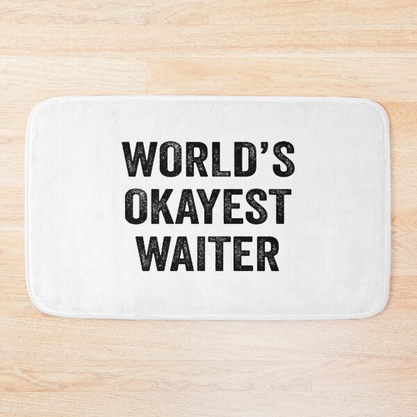 Item preview, World's okayest waiter Shirt, Funny waiter Dad Husband Womens Boyfriend Birthday Christmas Gift idea designed and sold by xlnv.