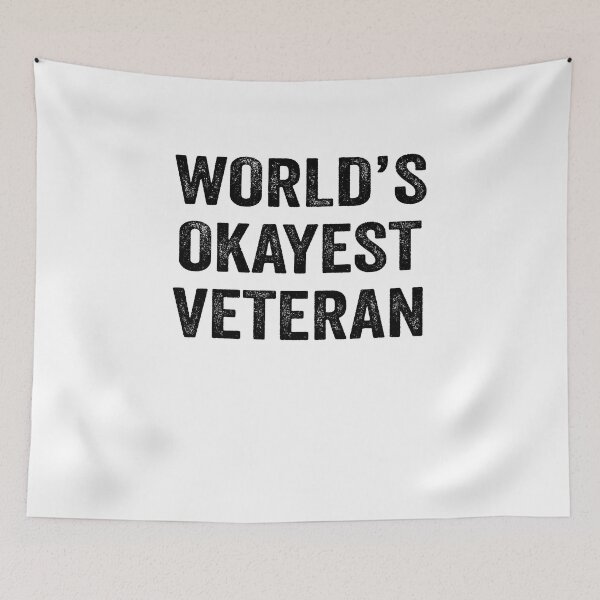 Item preview, World's okayest veteran Shirt, Funny veteran Dad Husband Womens Boyfriend Birthday Christmas Gift idea designed and sold by xlnv.