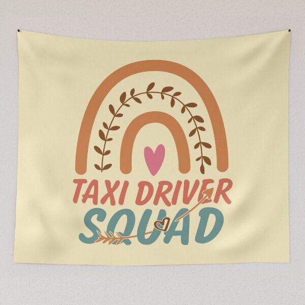 Item preview, Taxi Driver Squad Rainbow Quote Gift Idea For Men and Womens - Funny Taxi Driver designed and sold by Mmmm3344.