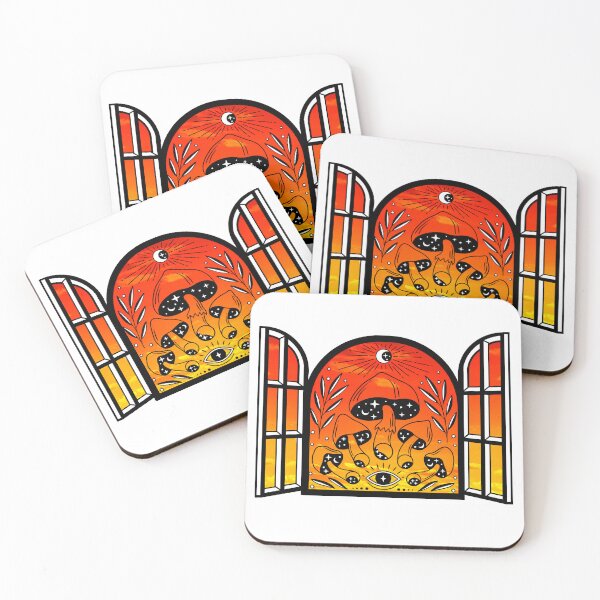 Item preview, Witchy Magic Mushroom Orange Sunset designed and sold by Kipsusaurus.