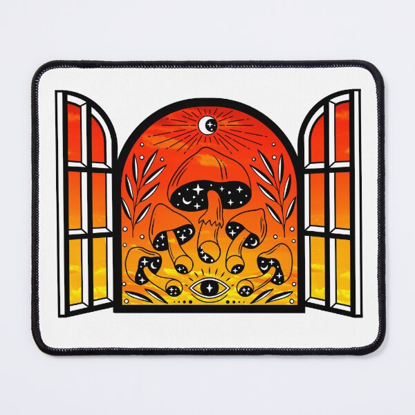Item preview, Witchy Magic Mushroom Orange Sunset designed and sold by Kipsusaurus.