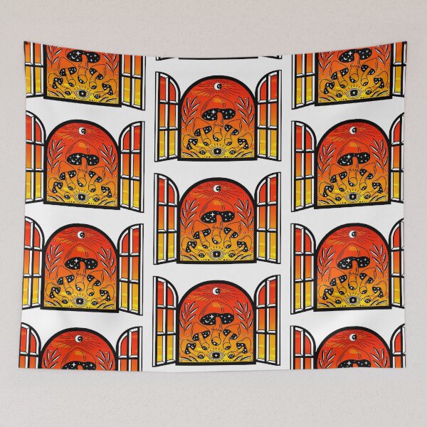 Item preview, Witchy Magic Mushroom Orange Sunset designed and sold by Kipsusaurus.
