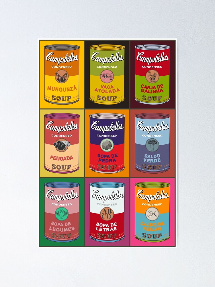 Brazilian Andy Warhol soups - Campobellos pop art (colour