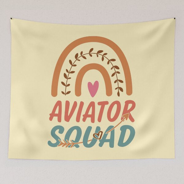 Item preview, Aviator Squad Rainbow Quote Gift Idea For Men and Womens - Funny Aviator designed and sold by Mmmm3344.