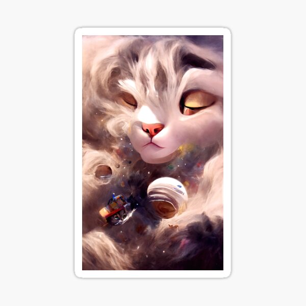 Guardian - Space is for Cats Sticker