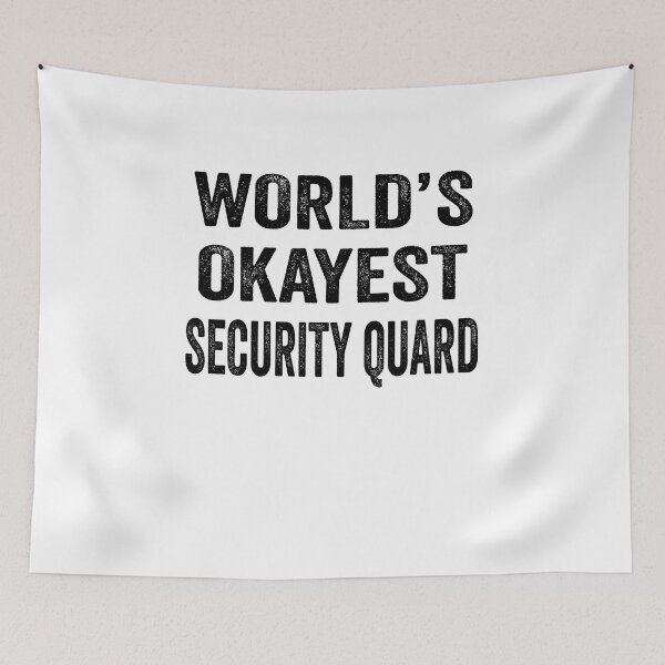 Item preview, World's okayest security quard Shirt, Funny security quard Dad Husband Womens Boyfriend Birthday Christmas Gift idea designed and sold by xlnv.