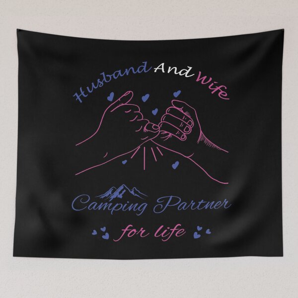 Item preview, husband and wife camping partner,gift for husband,gift for wife,camping lovers ,gift for couple,camping gift designed and sold by adnane4off.