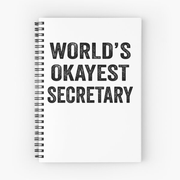 Item preview, World's okayest secretary Shirt, Funny secretary Dad Husband Womens Boyfriend Birthday Christmas Gift idea designed and sold by xlnv.