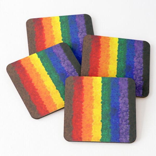 Item preview, Gay Pride Flag Abstract Art designed and sold by Amy's Not Dead Yet.