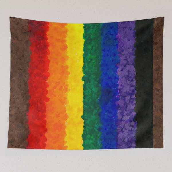 Item preview, Gay Pride Flag Abstract Art designed and sold by Amy's Not Dead Yet.