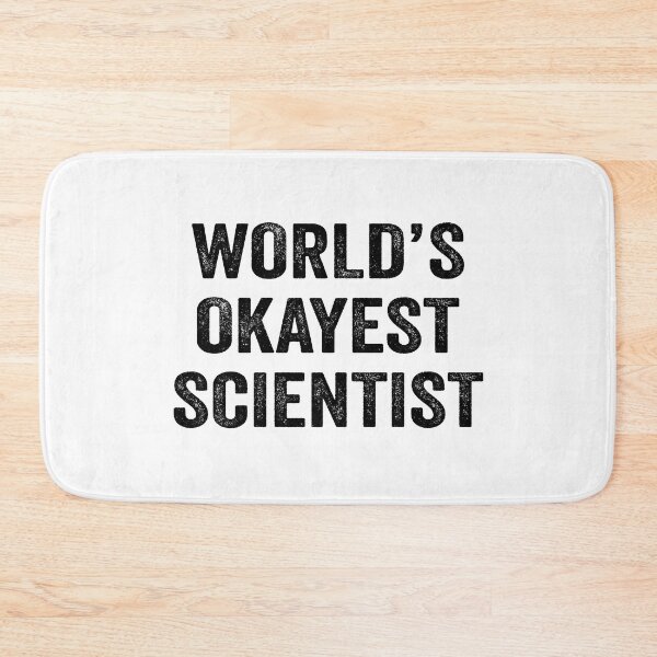 Item preview, World's okayest scientist Shirt, Funny scientist Dad Husband Womens Boyfriend Birthday Christmas Gift idea designed and sold by xlnv.