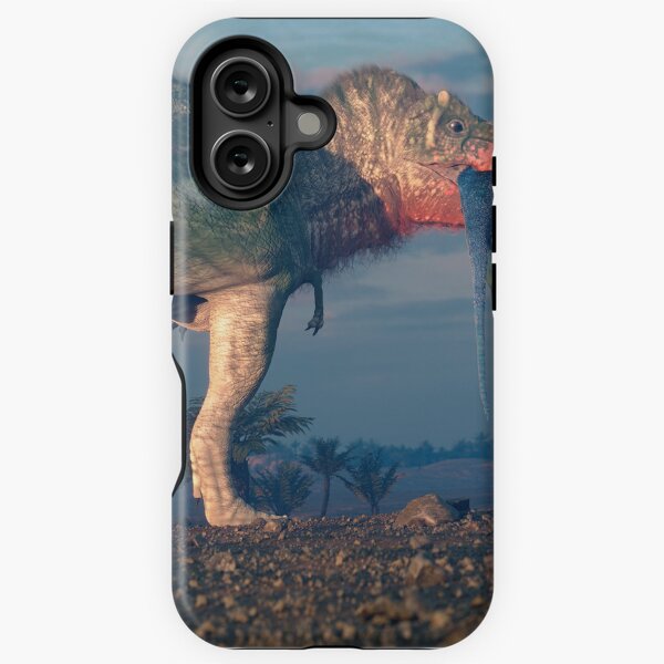 Tyrannosaurus With Prey - V2 iPhone Tough Case