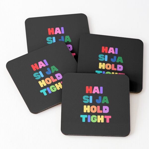 Item preview, Hai Si Ja, Hold Tight - Rainbow lettering lyrics designed and sold by ThoughtScribble.