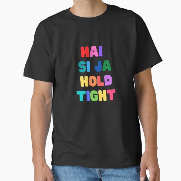 Item preview, Hai Si Ja, Hold Tight - Rainbow lettering lyrics designed and sold by ThoughtScribble.