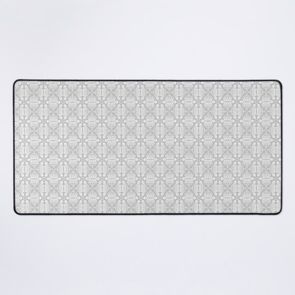 Jubilee Crown & Soverign Orb Pattern in white on grey Desk Mat