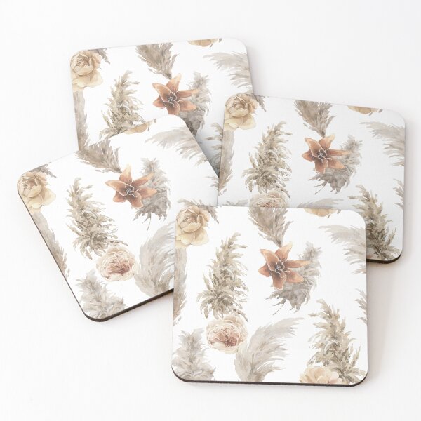 Item preview, Grass and flowers using natural calming tones designed and sold by Wonder & Whimsy.