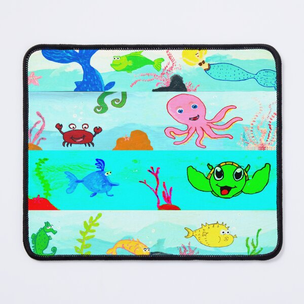 Item preview, Undersea Fun for Kids - Original artwork by Dody Denman designed and sold by MoxyMermaid.