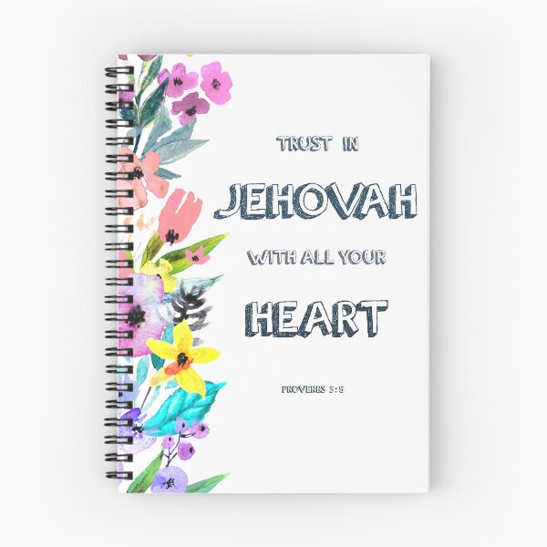 Item preview, PROVERBS 3:5 Spiral Notebook designed and sold by crafts-gift.