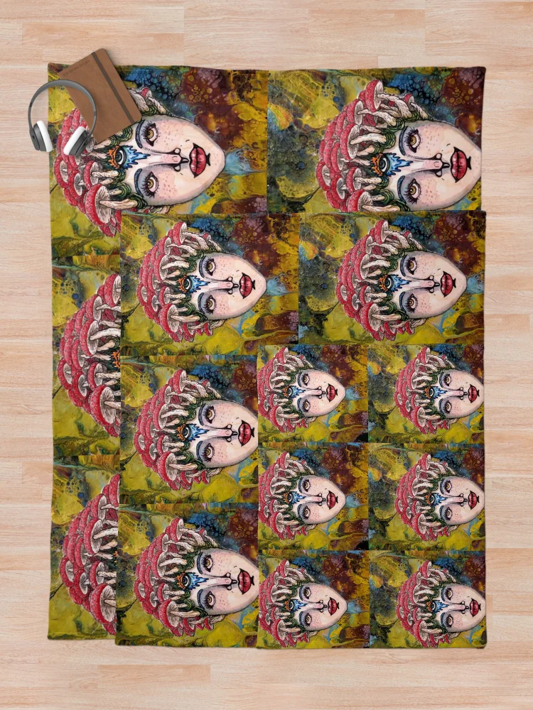 Thumbnail 5 von 6, Fleecedecke, Mutter Erde designt und verkauft von Rabbitfool.