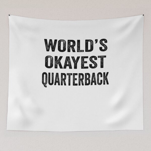 Item preview, World's okayest quarterback Shirt, Funny quarterback Dad Husband Womens Boyfriend Birthday Christmas Gift idea designed and sold by xlnv.
