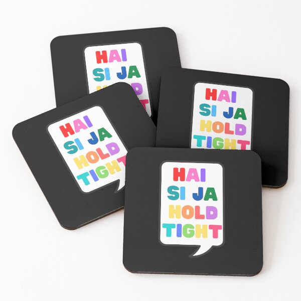 Item preview, Hai Si Ja Hold Tight - Spice Up Your Life - Speech Bubble Rainbow Lettering designed and sold by ThoughtScribble.