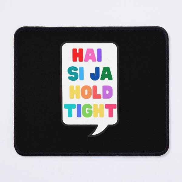 Item preview, Hai Si Ja Hold Tight - Spice Up Your Life - Speech Bubble Rainbow Lettering designed and sold by ThoughtScribble.