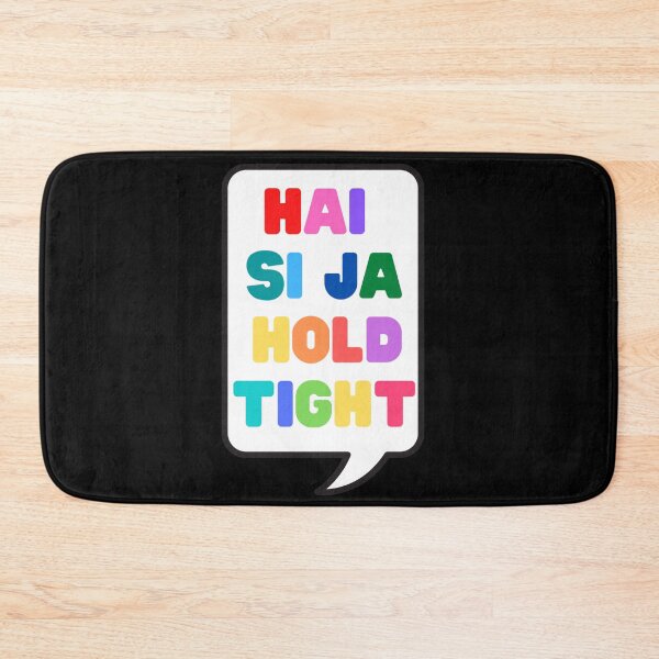 Item preview, Hai Si Ja Hold Tight - Spice Up Your Life - Speech Bubble Rainbow Lettering designed and sold by ThoughtScribble.