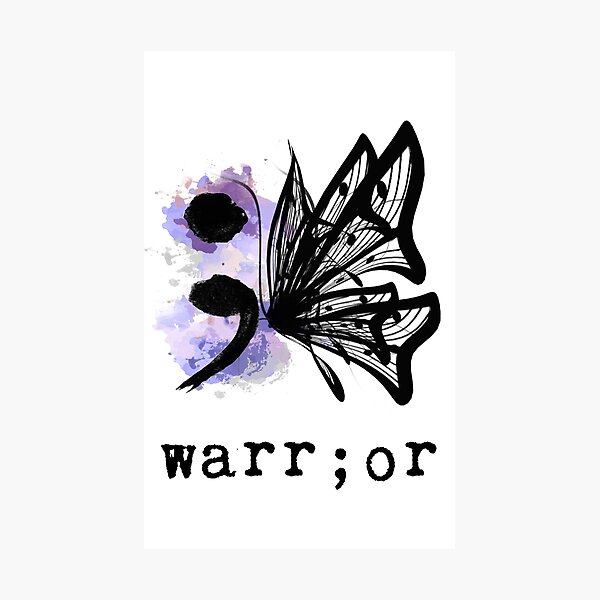 Semicolon Butterfly Photographic Print