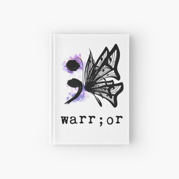 Semicolon Butterfly Hardcover Journal
