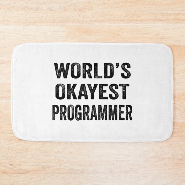 Item preview, World's okayest programmer Shirt, Funny programmer Dad Husband Womens Boyfriend Birthday Christmas Gift idea designed and sold by xlnv.