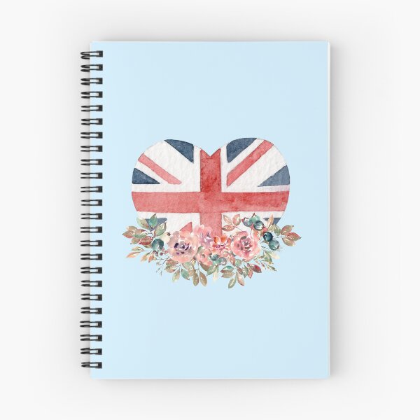 Item preview, Union Jack Flag Heart and Flowers designed and sold by milldogstation.