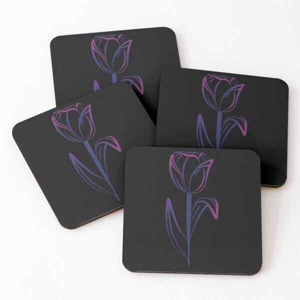 Item preview, Pink, Purple & Blue Tulip - Digital Art designed and sold by TLGdrawings.