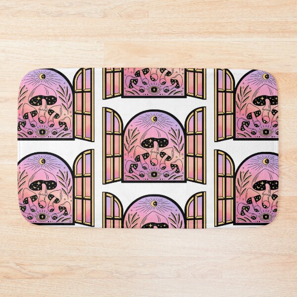 Item preview, Witchy Magic Mushroom Window Pastel Goth Gradient designed and sold by Kipsusaurus.