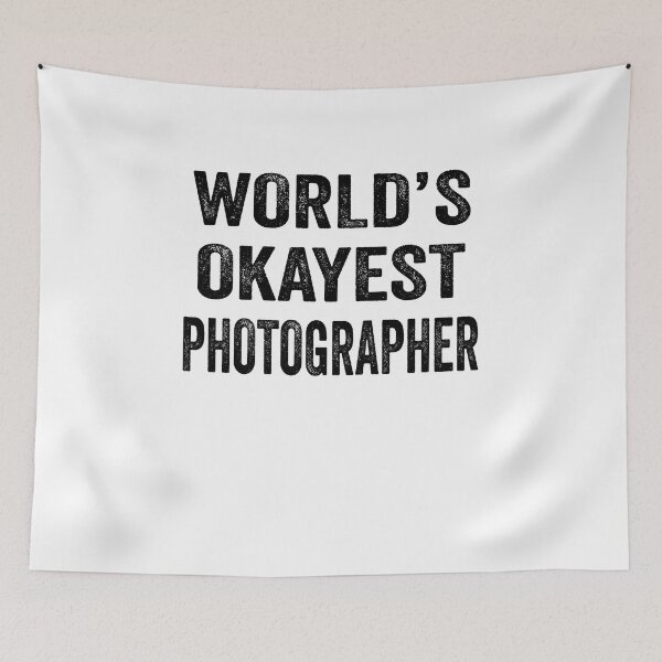 Item preview, World's okayest photographer Shirt, Funny photographer Dad Husband Womens Boyfriend Birthday Christmas Gift idea designed and sold by xlnv.