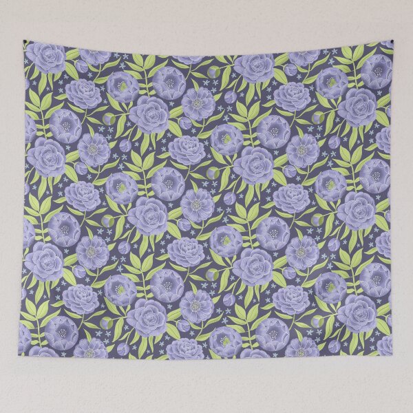 Item preview, Midnight peonies  designed and sold by Papergrape.