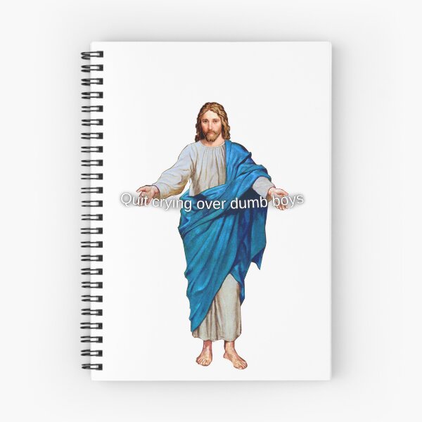 Item preview, jesus says quit crying over dumb boys designed and sold by beyoncecatsocks.