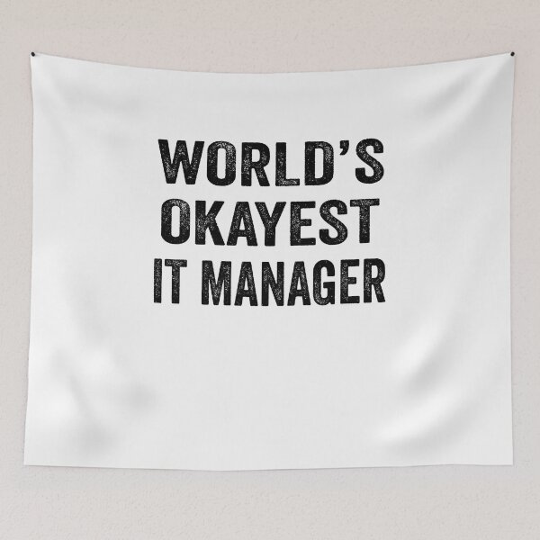 Item preview, World's okayest IT manager Shirt, Funny IT manager Dad Husband Womens Boyfriend Birthday Christmas Gift idea designed and sold by xlnv.